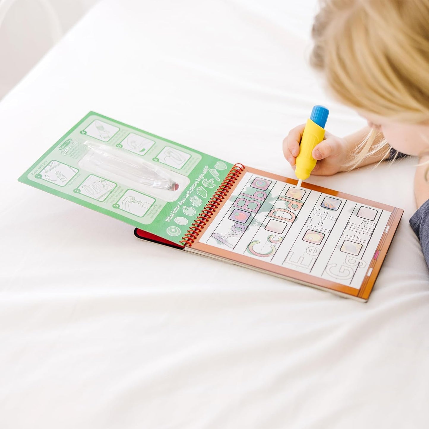 Melissa & Doug Melissa Doug On the Go Water Wow Reusable Water-Reveal Activity Pad -