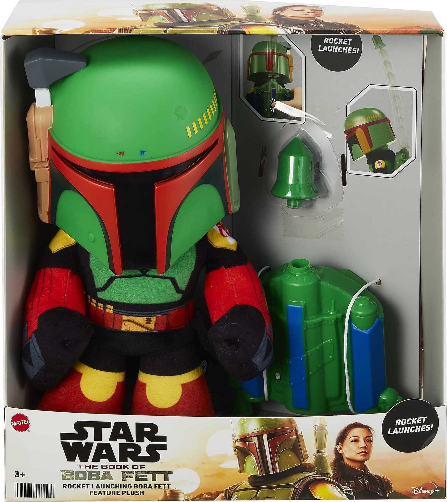 Mattel Star Wars Boba Fett Rocket 12-inch Plush Toy