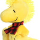 Aurora Festive Peanuts Winter Plaid Woodstock Stuffed Animal - Classic Characters -