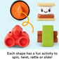 Fisher-Price Baby Developmental Toy S'More Shapes Camping Tent Block Sorting Activity for