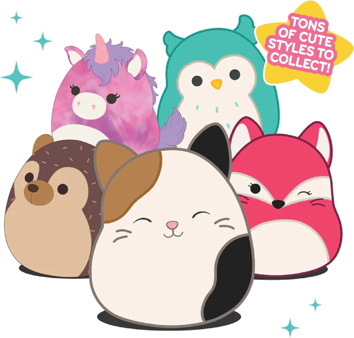 Squishmallows Original 10-Inch; Triston The Chick with Flower Crown