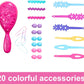 Barbie Doll Styling Head Blond Hair with 20 Colorful Doll Head for Hair Styling