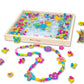 Melissa & Doug Melissa Doug Created by Me Bead Bouquet Deluxe Wooden Bead Set With 220