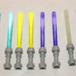 Lego Star Wars Lightsaber Lot of 12 Gray Hilt Purple Pink Red Green Yellow Blue