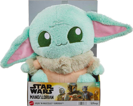 Star Wars Hug ‘n Nuzzle Grogu Plush Figure with Sound 10-inch