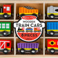 Melissa & Doug Melissa Doug Wooden Magnetic Train Cars - 8 Piece Educational and