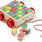 Melissa & Doug Melissa Doug Classic ABC Wooden Block Cart Educational Toy With 30 1-Inch