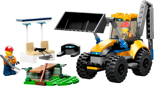 LEGO 60385 City Excavator Building Set - Includes Mini Figures and Accessories, Perfect Gift for Ages 5+