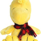 Aurora Festive Peanuts Winter Plaid Woodstock Stuffed Animal - Classic Characters -