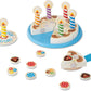 Melissa & Doug Melissa Doug Birthday Party Cake - Wooden Play Food With Mix-n-Match