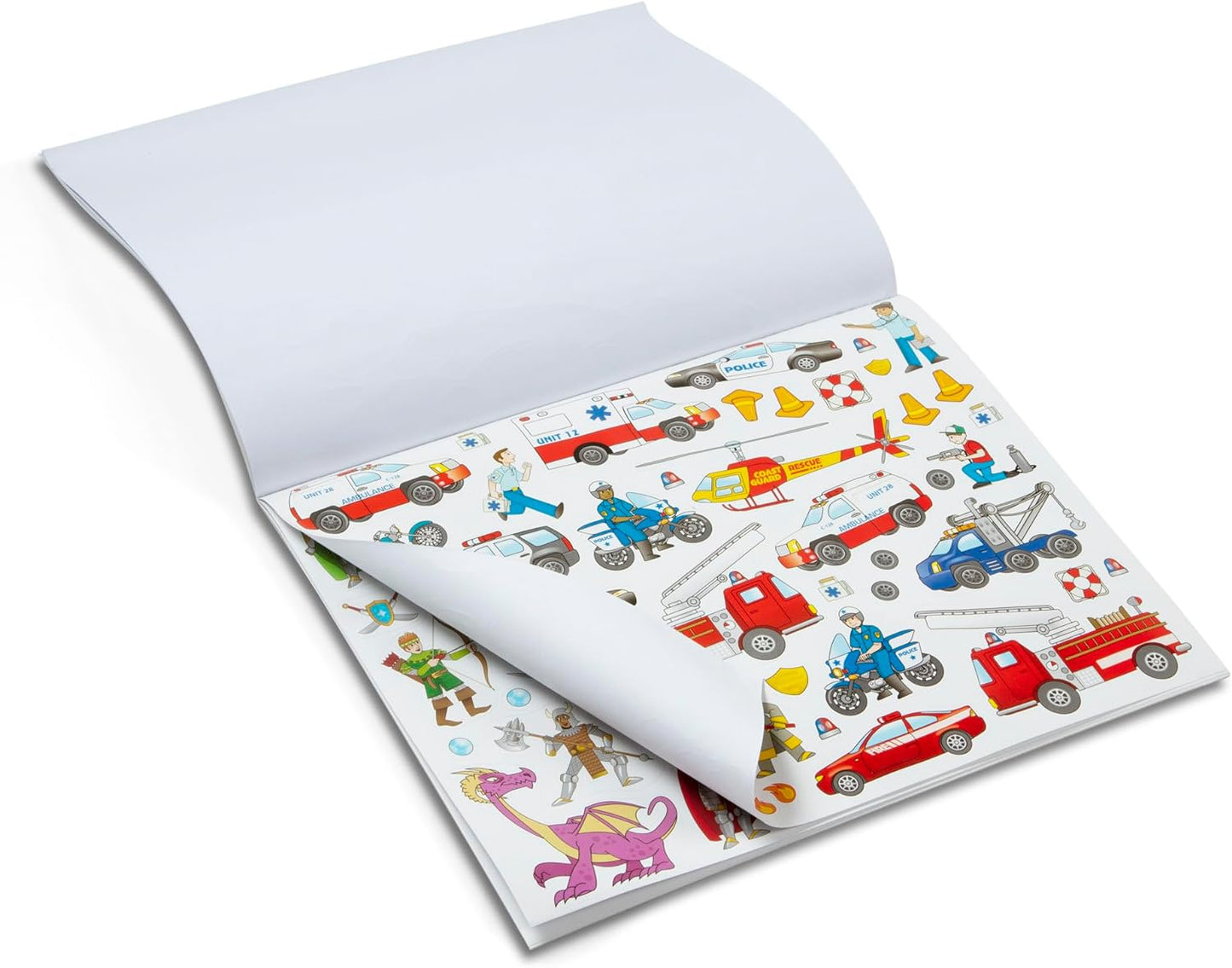 Melissa & Doug Melissa Doug Sticker Collection Book Dinosaurs Vehicle