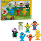 Just Play Sesame Street Neighborhood Friends 7-piece Poseable Figurines for Ages 2 Up by