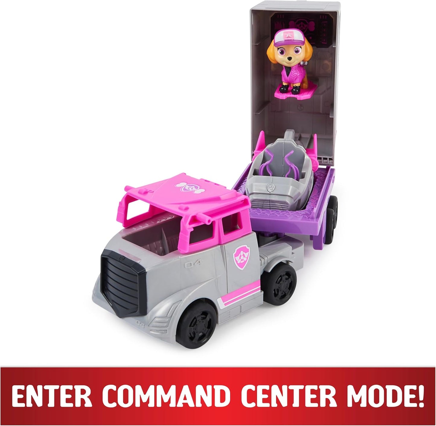 PAW Patrol Big Truck Pup's Skye Transforming Toy Trucks with Action Figure for Ages 3 and