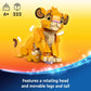 LEGO Disney Simba The Lion King Cub Buildable Disney Toy for Disney Collection Lion King Movie Toy Simba Toy Construction Playset