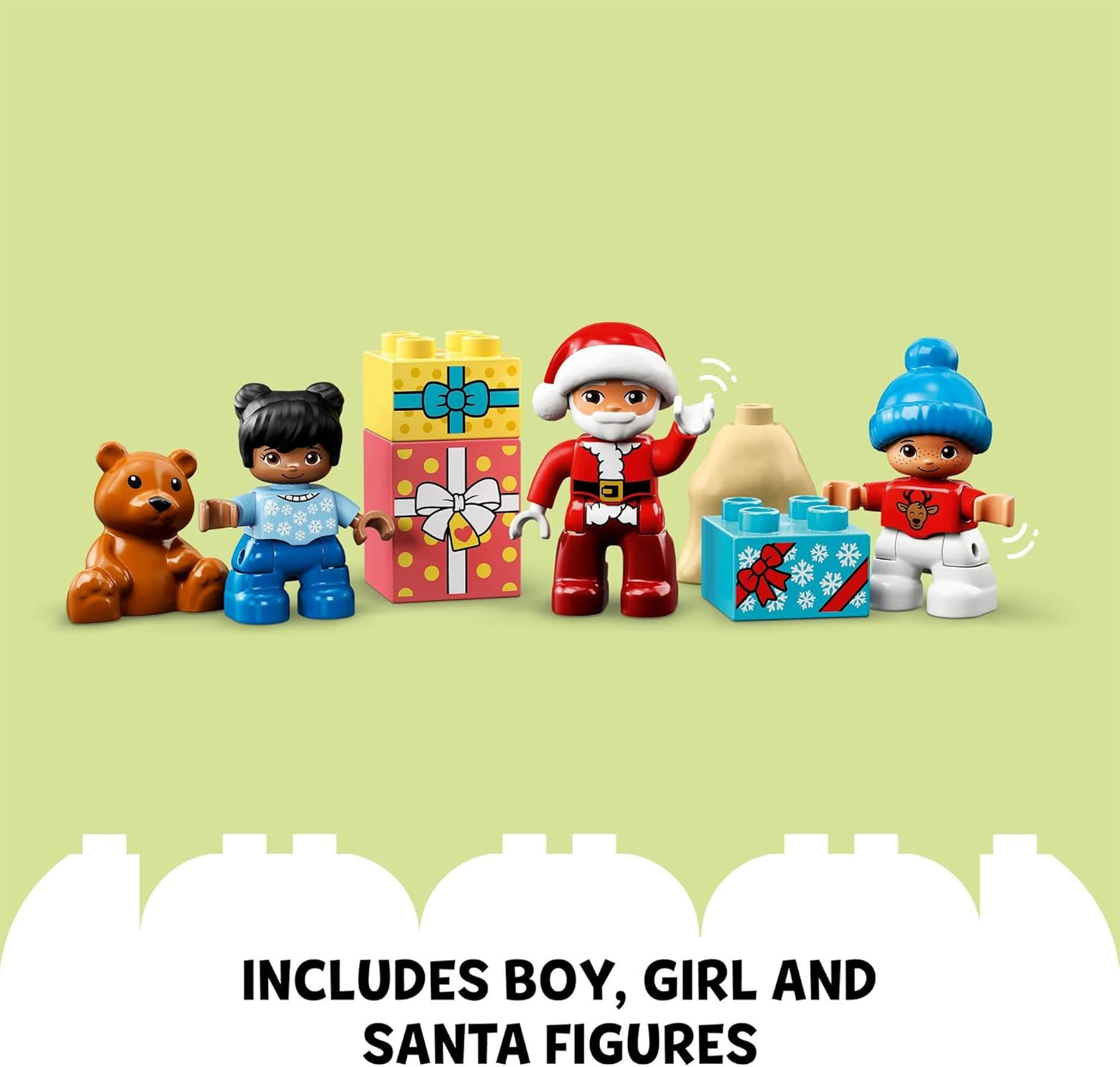 LEGO DUPLO Santa's Gingerbread House Building Set