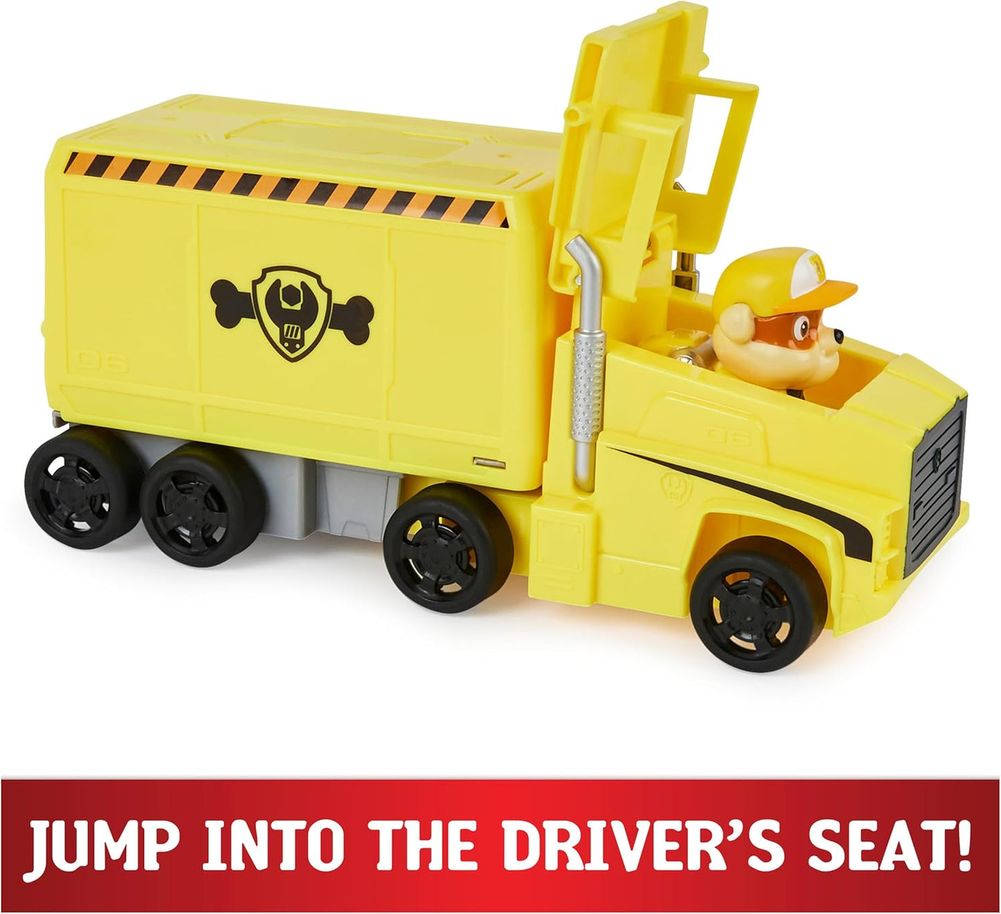 Paw Patrol Big Truck Pup's Rubble Transforming Toy Trucks with Action Figure for