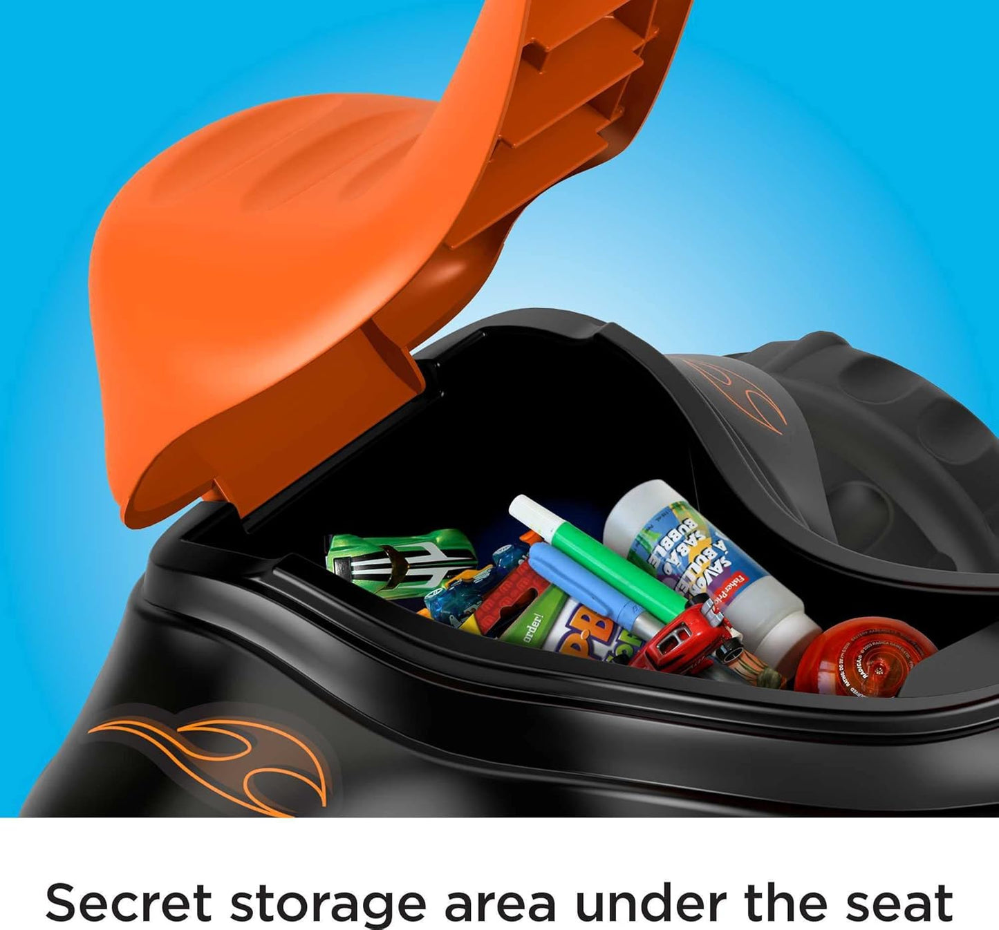 Fisher-Price Toddler Tricycle Harley-Davidson Tough Trike Toy Bike with Handlebar Grips