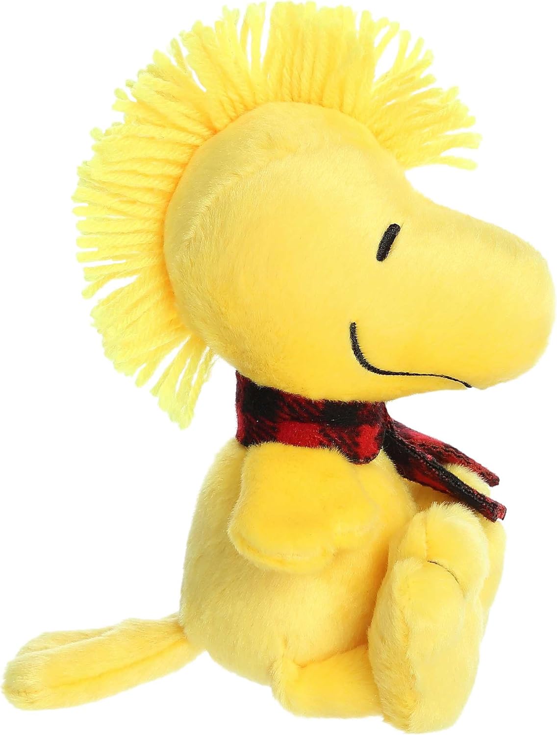 Aurora Festive Peanuts Winter Plaid Woodstock Stuffed Animal - Classic Characters -