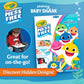Crayola Baby Shark Color Wonder Pages Mess Free Coloring for Toddlers Coloring Activity