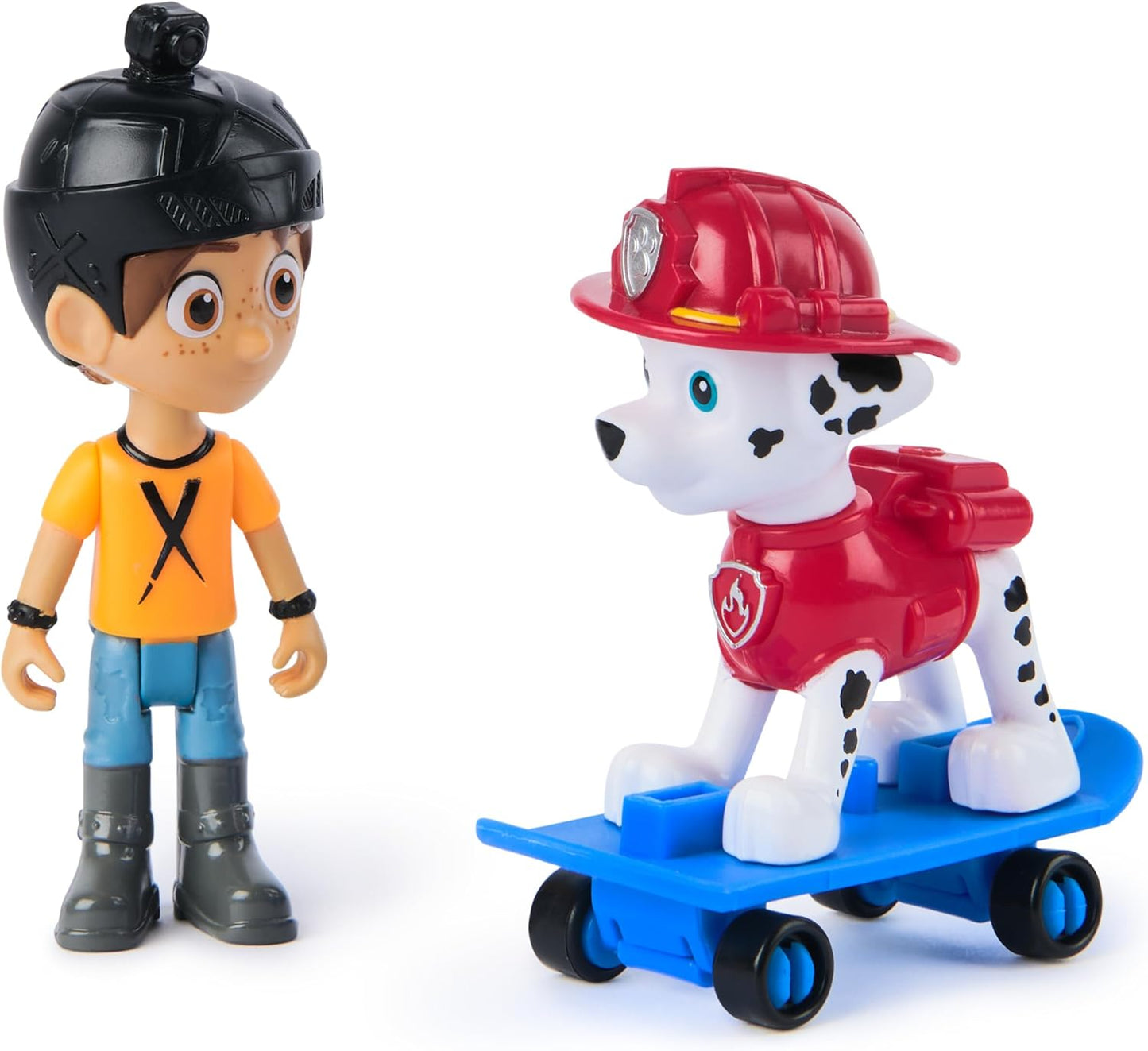 Paw Patrol Marshall Daring Danny X Figures Set with Skateboard for Boys and Girls
