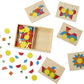 Melissa & Doug Melissa Doug Pattern Blocks and Boards - Wooden Classic Toy With 120 Solid Wood Shapes and 5 Double-Sided Panels Multi-colored - STEAM Animals Tangrams Puzzle