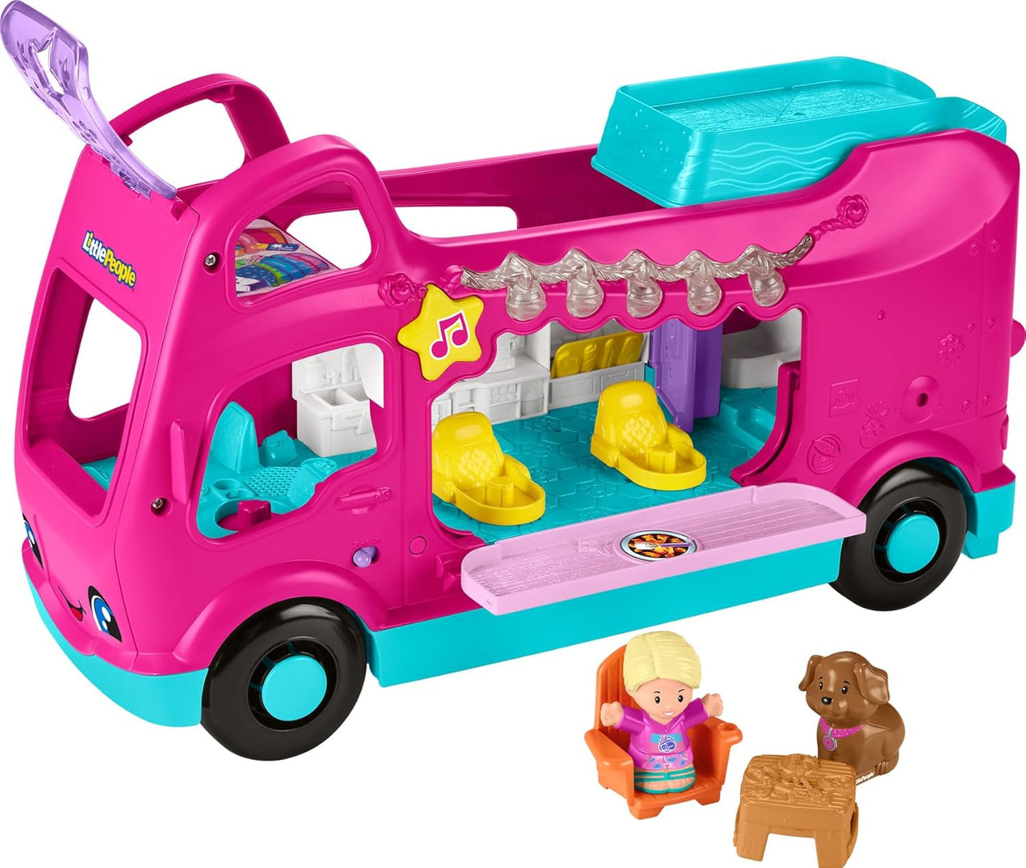 Little People Fisher-Price Little People Toddler Toy Barbie Little Dreamcamper RV Playset