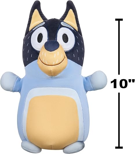 Squishmallows Original Bluey 10-Inch Bandit HugMees - Medium-Sized Plush