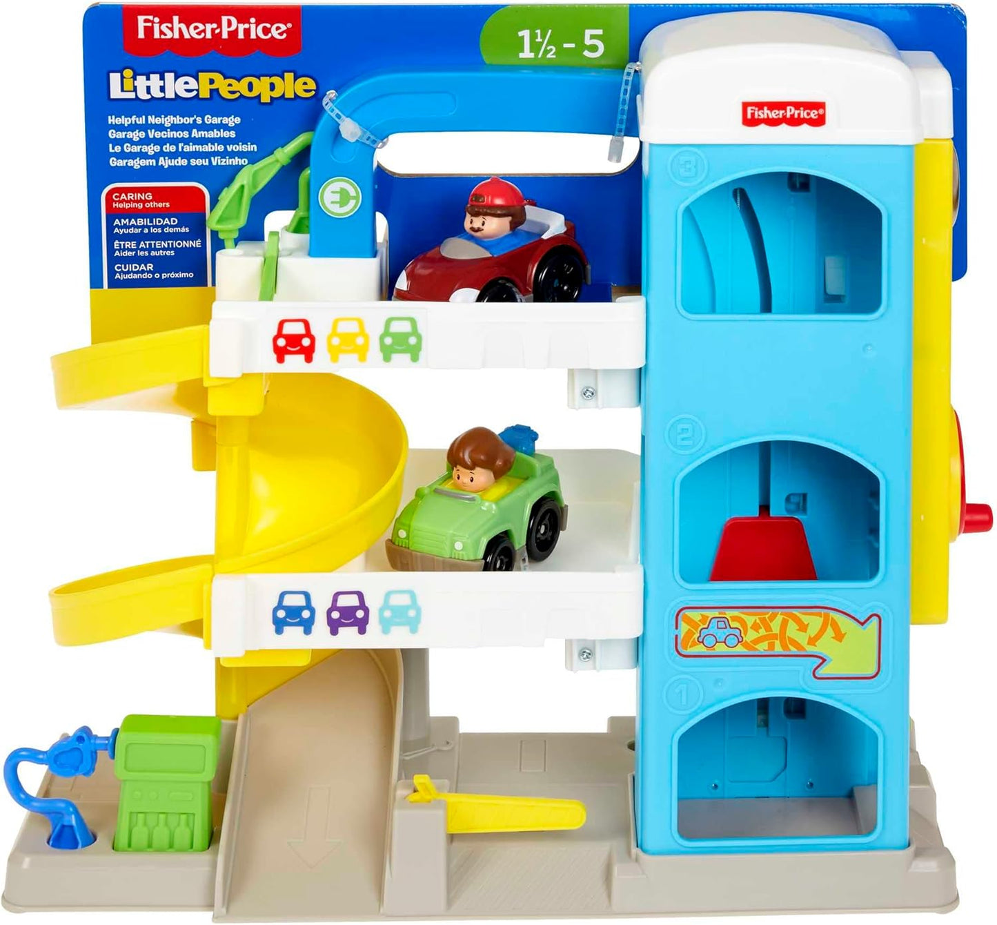 Fisher-Price Little People Toddler Toy Helpful Neighbor's Garage Playset