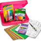 Crayola All That Glitters Art Case 50pcs Glitter Crayons Coloring Supplies Art Set Gifts