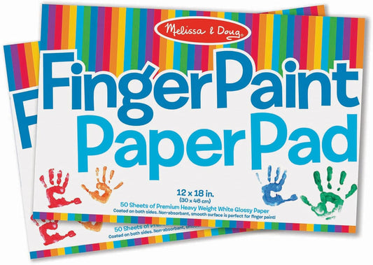 Melissa & Doug Melissa Doug Finger Paint Paper Pad 12 x 18 inches - 50 Sheets 2-Pack -
