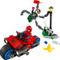 LEGO Marvel Motorcycle Chase Spider-Man vs. Doc Ock Buildable Toy for with Stud Shooters