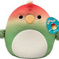 Squishmallows Original 8-Inch Elliene The Easter Rainbow Parrot - Official Jazwares Plush
