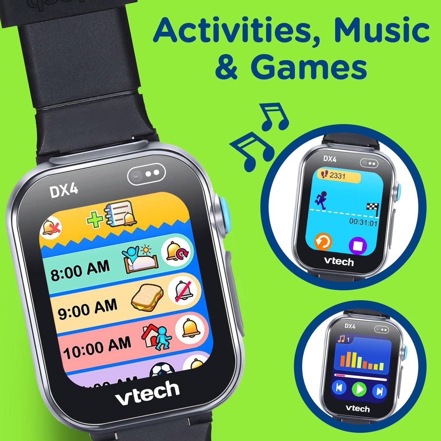 VTech KidiZoom Smartwatch DX4 Black
