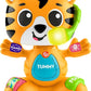 Fisher-Price Baby Learning Toy Link Squad Bop Groove Tiger with Music Lights for Ages 9