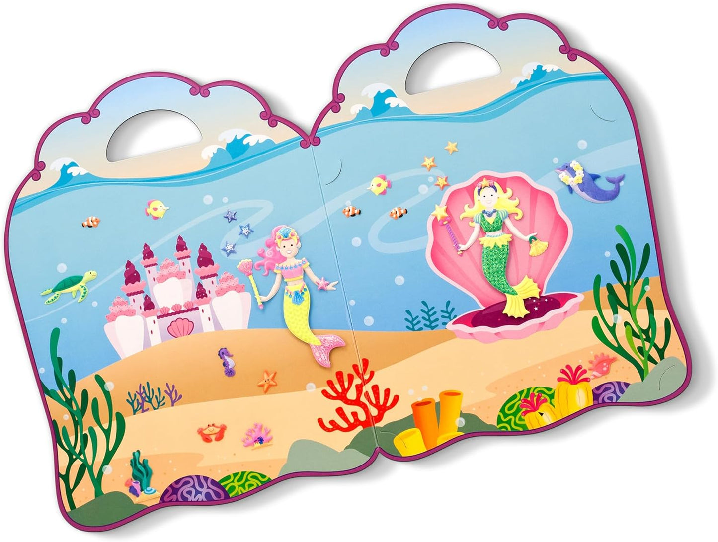 Melissa & Doug Melissa Doug Puffy Sticker Activity Book Mermaids - 65 Reusable - FSC