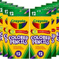 Crayola Colored Pencils Bulk 12 Packs with 12 Colors