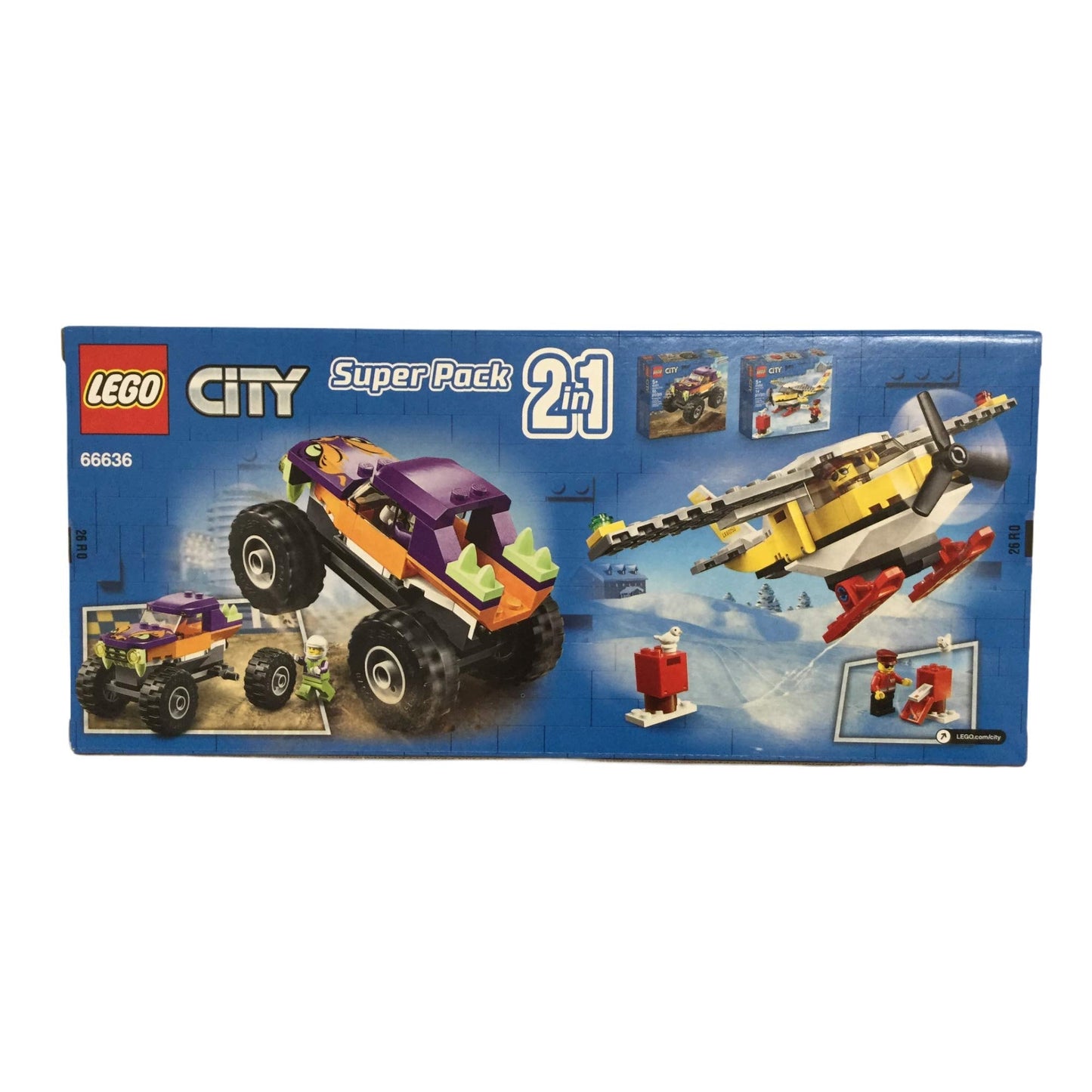 LEGO City Monster Truck and Mail Plane 129-Pieces