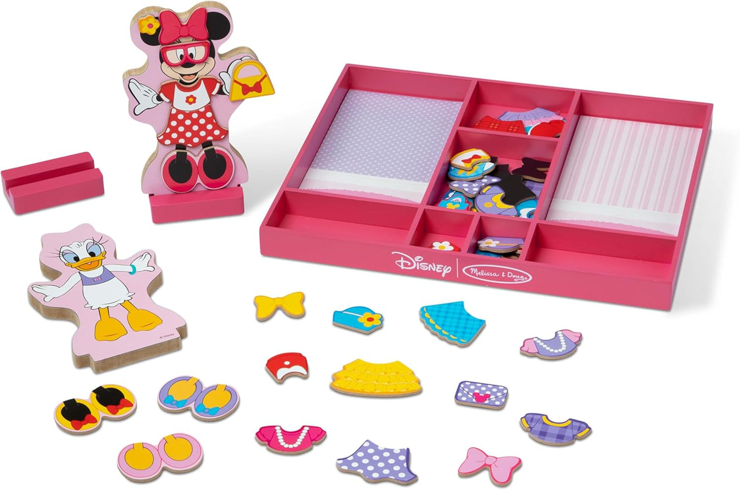 Melissa & Doug Melissa Doug Disney Minnie Mouse and Daisy Duck Magnetic Dress-Up Wooden Doll