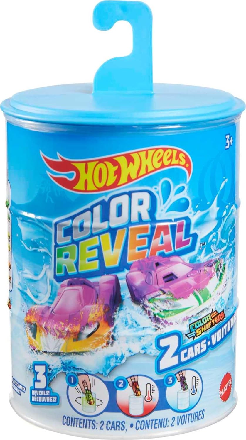 Hot Wheels Set of 2 Color Reveal Cars or Trucks in 164 Scale Surprise Reveal Repeat Color