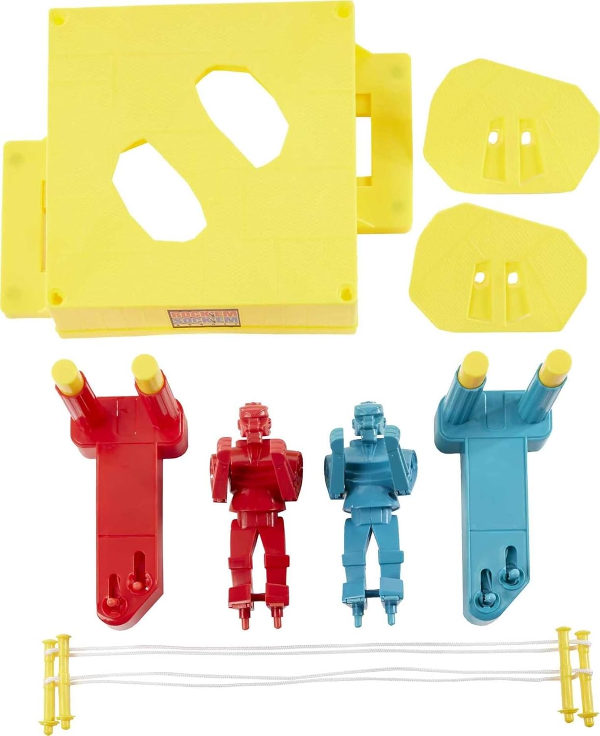 Mattel Games Mattel Rock 'Em Sock 'Em Robots Game Red Rocker vs Blue Bomber Knock His