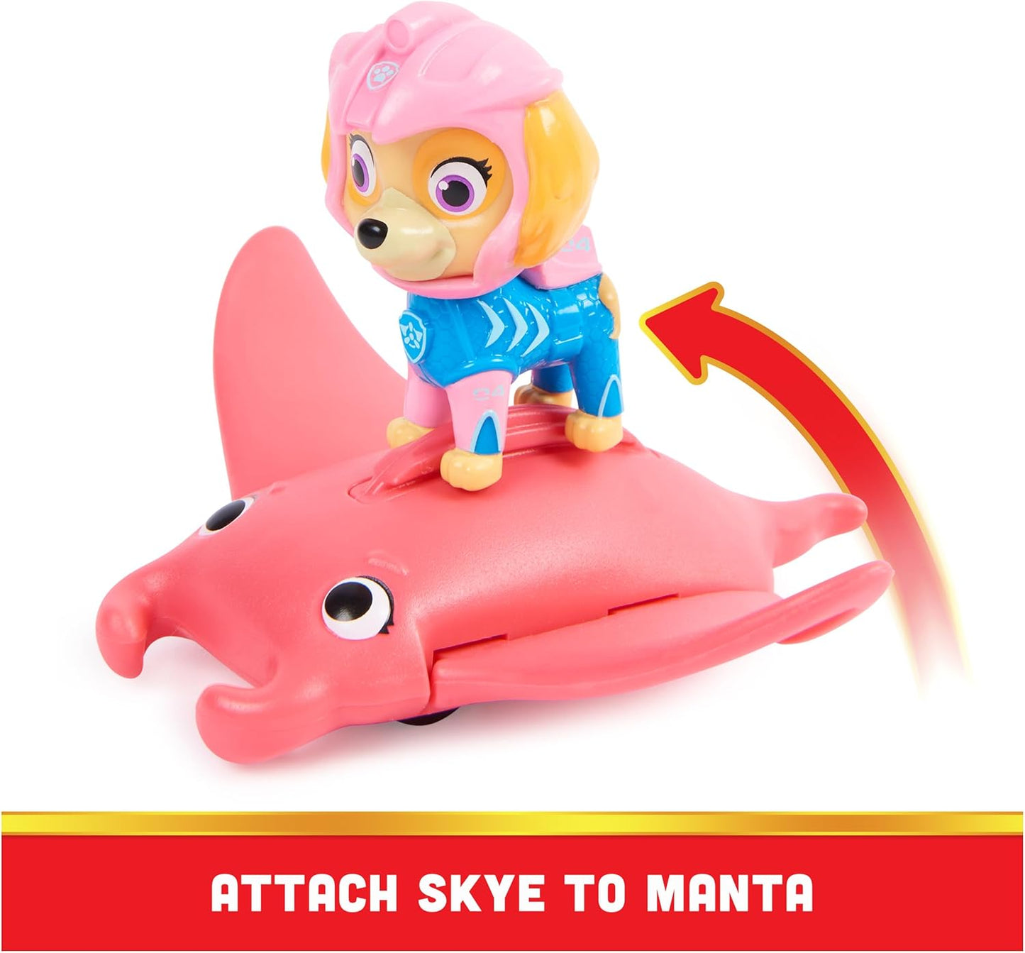 PAW Patrol Aqua Pups Skye and Manta Ray Action Figures Set for Ages 3 and up