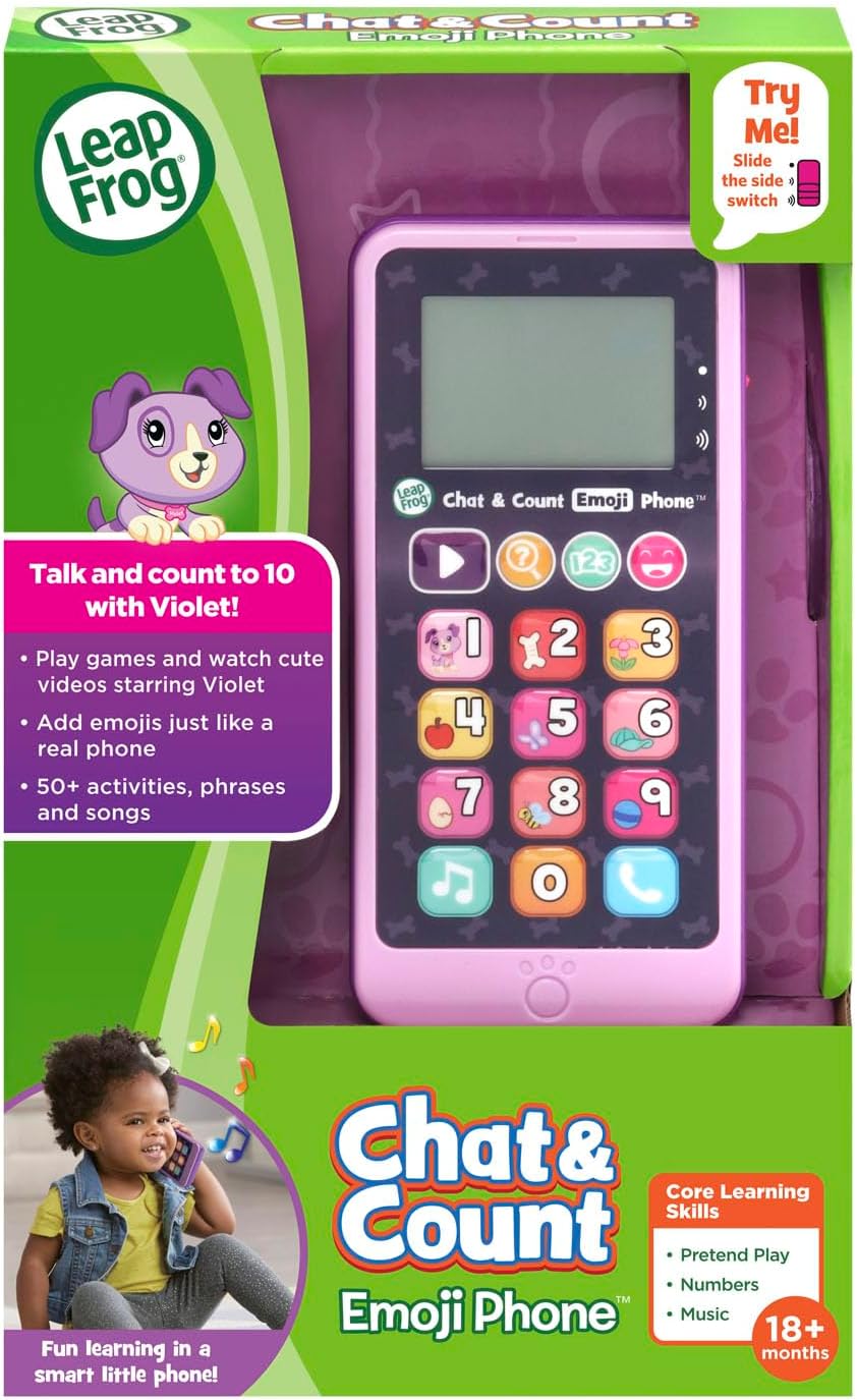 LeapFrog Chat and Count Emoji Phone Purple