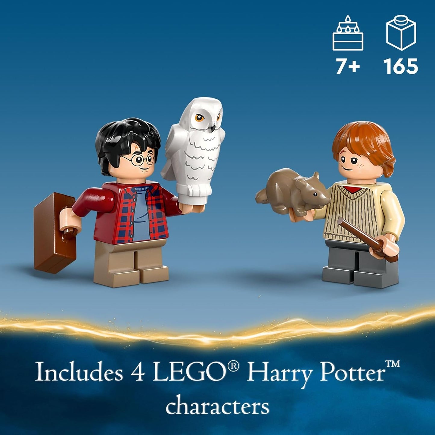 LEGO Harry Potter Flying Ford Anglia Buildable Car Toy with 2 Minifigures for Role Play Fantasy Playset