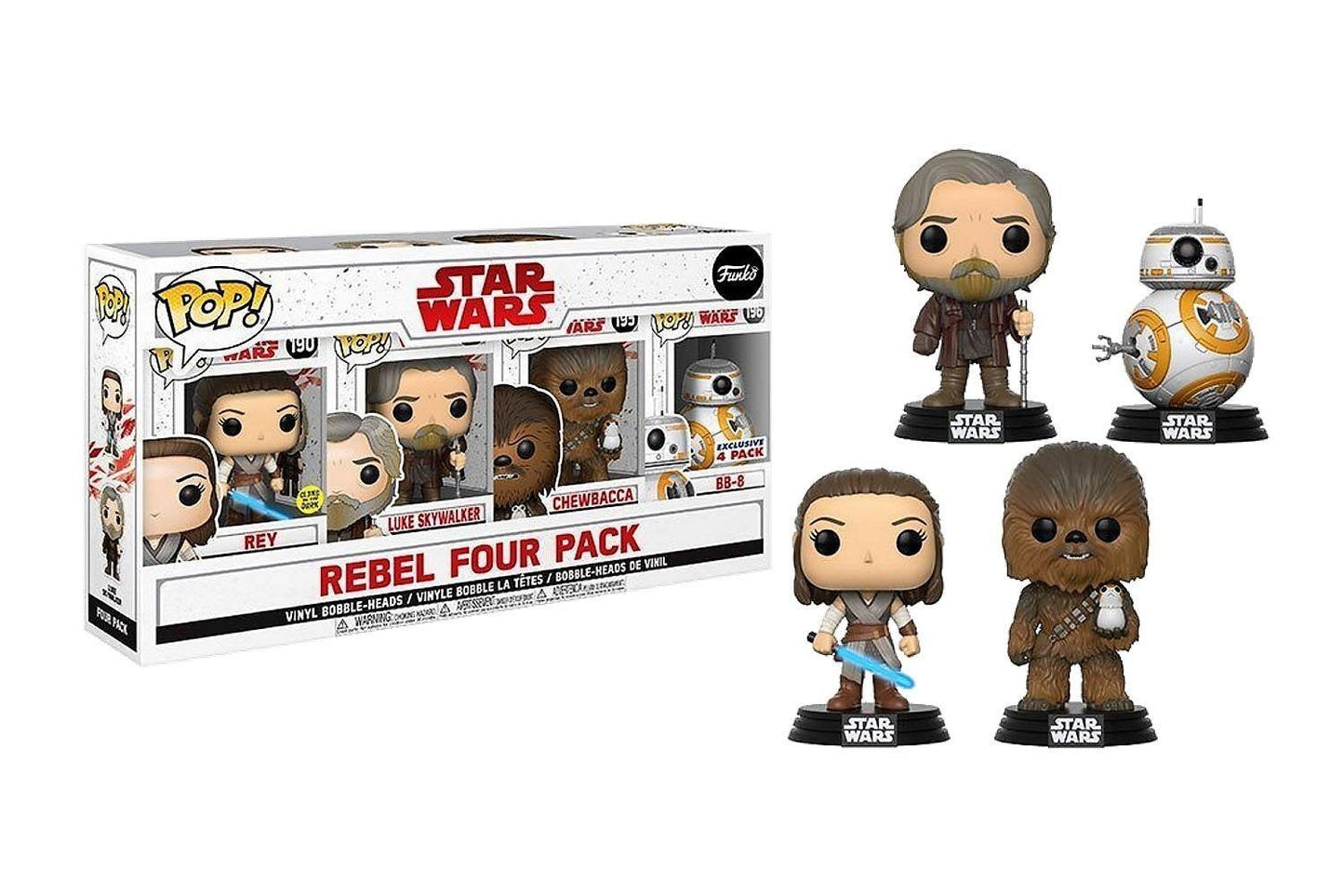 Star Wars Rebel Four Pack Vinyl Bobble-Heads