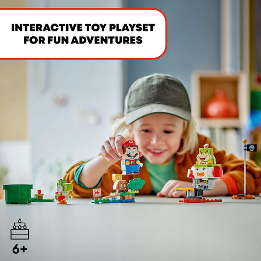 LEGO Super Mario Adventures with Interactive Mario Bowser Jr.'s Clown Car Playset