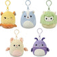 Squishmallows Original 3.5-Inch Clip-On Plush 5-Pack - Ultrasoft Official Jazwares Plush