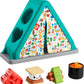 Fisher-Price Baby Developmental Toy S'More Shapes Camping Tent Block Sorting Activity for