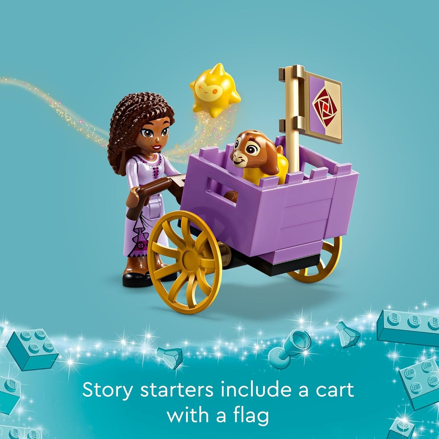 LEGO Disney Wish Asha in The City of Rosas 43223 Building Toy Set A Buildable Model from