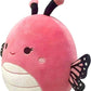 Squishmallows Original 14-Inch Andreina Pink Monarch Butterfly with White Sparkle Belly - Large Ultrasoft Official Jazwares Plush