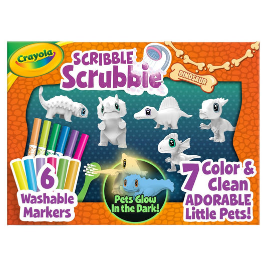 Crayola Scribble Scrubbie Pets Dinosaur Glow Pack